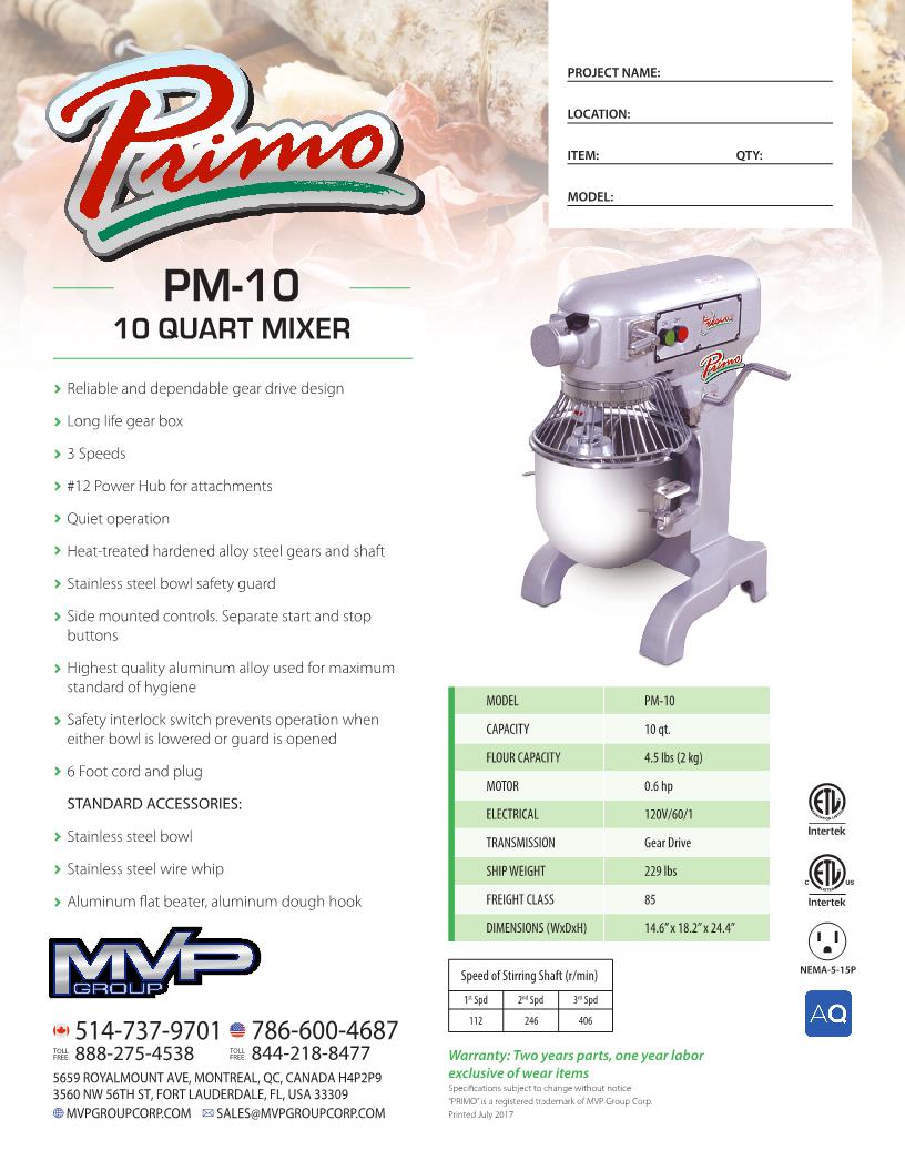 Spec Sheet
