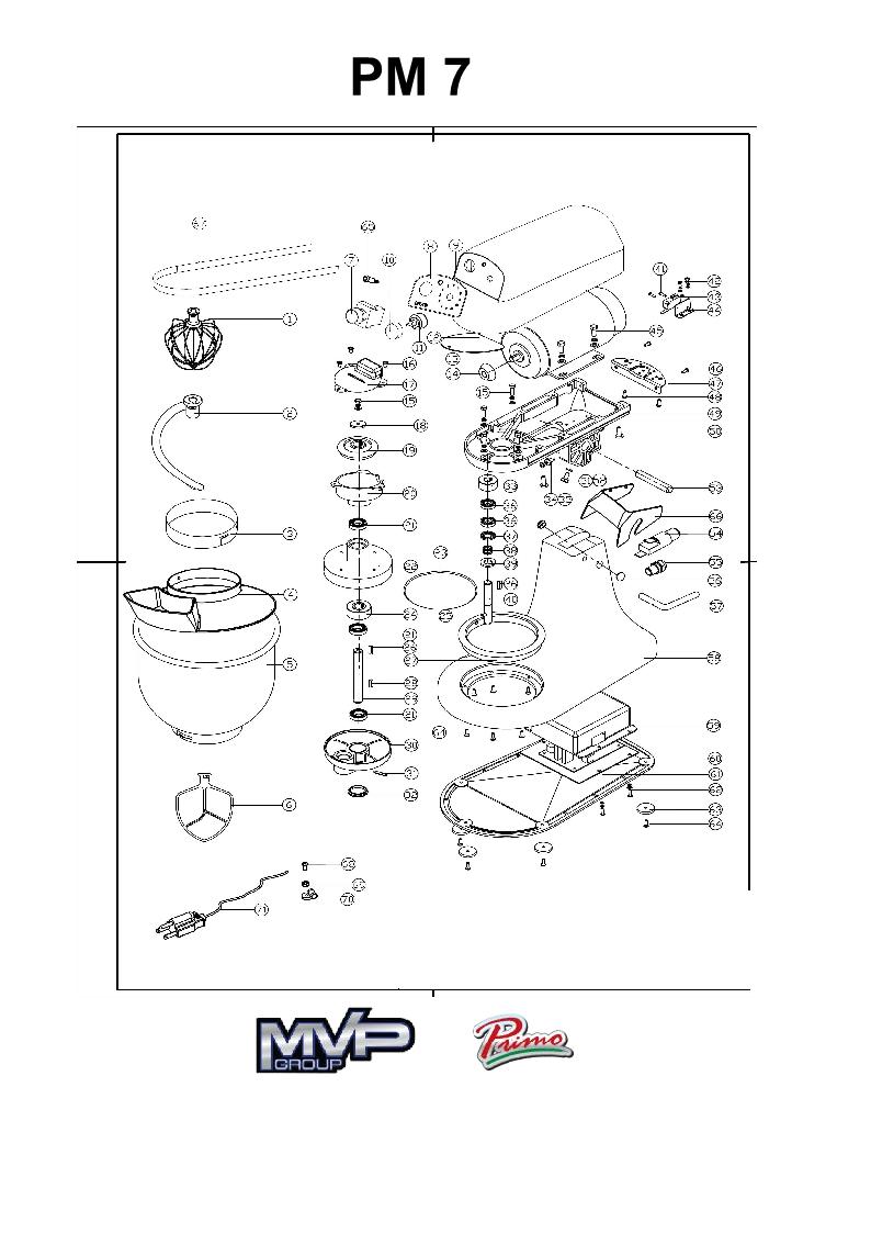 7 Quart Mixer Primo PM-7