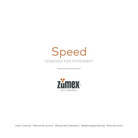 Zumex 9945 Commercial Juicer Manual