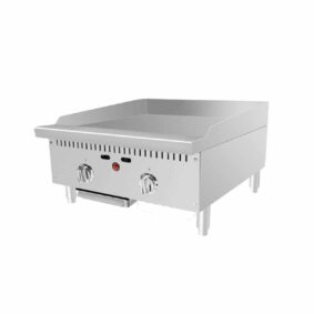 BABAK ATTG-24 24" Gas Countertop Griddle with Thermostatic Controls