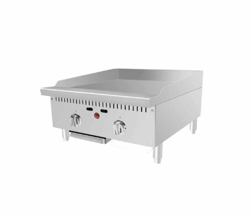 BABAK ATTG-24 24" Gas Countertop Griddle with Thermostatic Controls - Image 1