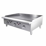BABAK ATTG-36 36" Gas Countertop Griddle with Thermostatic Controls