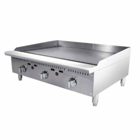 BABAK ATTG-36 36" Gas Countertop Griddle with Thermostatic Controls