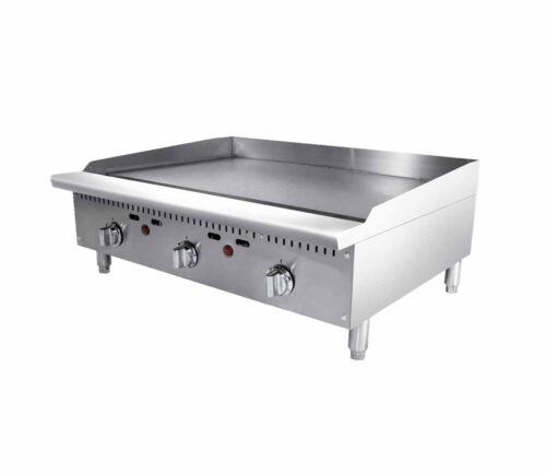 BABAK ATTG-36 36" Gas Countertop Griddle with Thermostatic Controls - Image 1