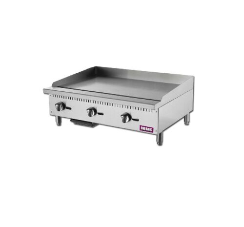 Babak-Gas-Griddle-1-1-1000 BABAK B-ATMG-36 36" Gas Countertop Griddle with Manual Controls - Image 1
