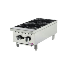 Babak ATHP-12-2 12" Gas Countertop Hot Plate With 2 Burners