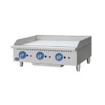 Globe GG36TG 36" Gas Countertop Griddle with Thermostatic Controls