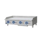 Globe GG60TG 60" Gas Countertop Griddle with Thermostatic Controls