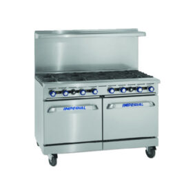 Imperial IR-8 Gas 8 Burner 48" Range With 2 Standard Ovens