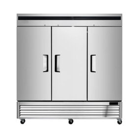 82" Stainless Steel 3 Door Solid Reach-In Freezer