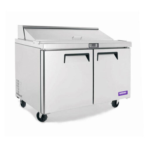 double door sandwich prep table 48"