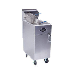 Royal RFT-50 50lb Gas Floor Fryer with 2 Fryer Baskets