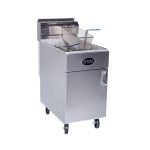 Royal RFT-75 75lb Gas Floor Fryer with 2 Large Fryer Baskets