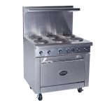 Royal RRE 2GT24 Electric 2 Burner 36" Range with 24" Griddle & Standard Oven