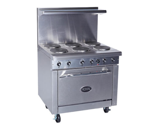 Royal RRE 2GT24 Electric 2 Burner 36" Range with 24" Griddle & Standard Oven - Image 1