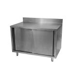 Thorinox TKCA-3048-BK 30" x 48" Stainless Steel Storage Cabinet with Backsplash
