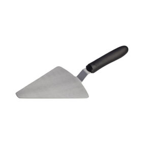 Winco TKP-62 Pizza Server with Black Polypropylene Handle - 6-7/8" x 5-7/8" Blade