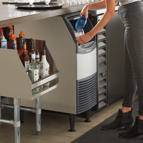 Scotsman CU0415MA-1 15" Air Cooled Undercounter Medium Cube Ice Machine - 58 lb. - Image 2