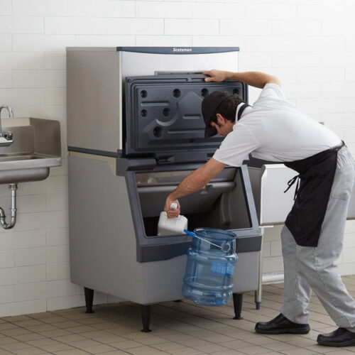 Scotsman C0330MA-1D Prodigy Series 30" Air Cooled Medium Cube Ice Machine with Bin - 400 lb. - Image 2