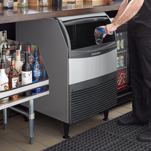 Scotsman UC2724SA-1 Air Cooled Undercounter Small Cube Ice Machine - 282 lb. - Image 2