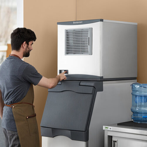 Scotsman NS0622A-1 Prodigy Plus Series 22" Air Cooled Nugget Ice Machine - 643 lb., 115V - Image 2