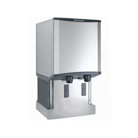 Scotsman HID540AW-1 Meridian Wall Mount Air Cooled Ice Machine and Water Dispenser - 40 lb. Bin Storage
