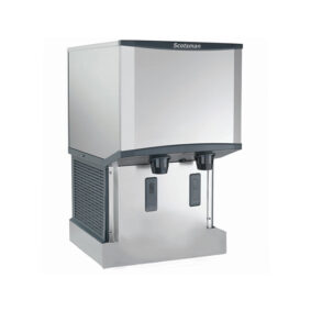 Scotsman HID525AW-1 Meridian Wall Mount Air Cooled Ice Machine and Water Dispenser - 25 lb. Bin Storage