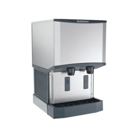 Scotsman HID525W-1 Meridian Countertop Water Cooled Ice Machine and Water Dispenser - 25 lb. Bin Storage