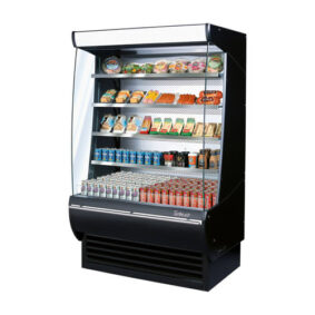 Turbo Air TOM-48DXB-N Black Extra Deep Air Curtain Merchandiser
