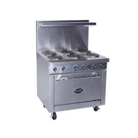 Royal RRE 4GT12 Electric 4 Burner 36" Range with 12" Griddle & Standard Oven
