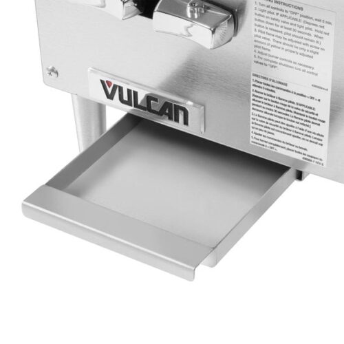 Vulcan VCRH12-1 Natural Gas 12" 2 Burner Countertop Range / Hot Plate 50000 BTU - Image 3
