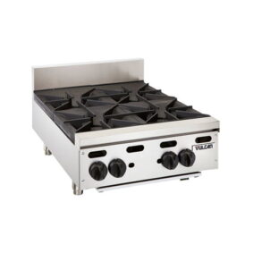 Vulcan VHP424 Natural Gas 24" 4 Burner Countertop Range 120000 BTU
