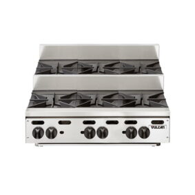 Vulcan VHP636U Natural Gas 36" 6 Burner Step Up Countertop Range 180000 BTU