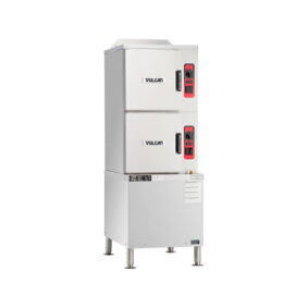 Vulcan C24GA10-BSC-LP 10 Pan Liquid Propane Floor Steamer 125000 BTU
