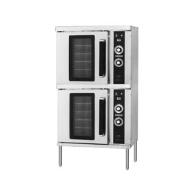 Hobart HGC202 Liquid Propane Double Deck Half Size Convection Oven 50000 BTU