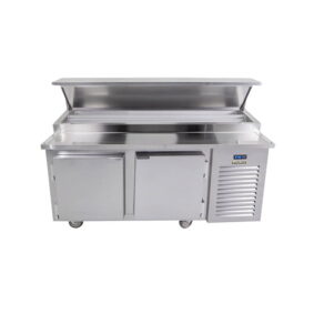 Traulsen TB065SL2S 65" 2 Door Refrigerated Pizza Prep Table