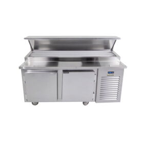 Traulsen TB060SL3S 60" 2 Door Refrigerated Pizza Prep Table