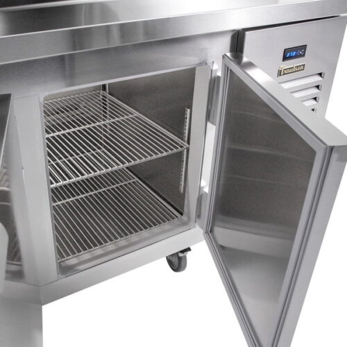 Traulsen TB060SL3S 60" 2 Door Refrigerated Pizza Prep Table - Image 2