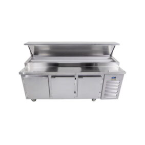 Traulsen TB091SL2S 91" 3 Door Refrigerated Pizza Prep Table