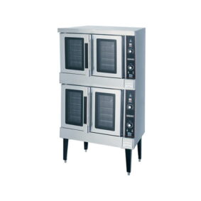 Hobart HGC502 Natural Gas Double Deck Full Size Convection Oven 100000 BTU