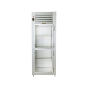 Traulsen AHF132WP-HHG Glass Half Door Single Section Reach In Pass-Through Heated Holding Cabinet