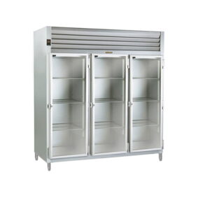 Traulsen AHF332WP-FHG Glass Door Three Section Reach In Pass-Through Heated Holding Cabinet