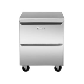 Traulsen UHT32-D-SB 32" Undercounter Refrigerator with 2 Drawers and Stainless Steel Back