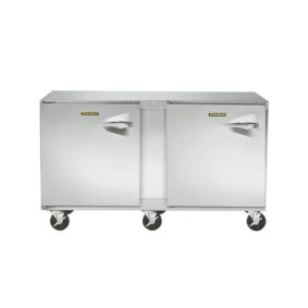 Traulsen ULT60-LL-SB 60" Undercounter Freezer with Left Hinged Doors and Stainless Steel Back