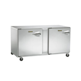 Traulsen UHT48-LL-SB 48" Undercounter Refrigerator with Left Hinged Doors and Stainless Steel Back