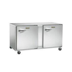 Traulsen UHT48-RR-SB 48" Undercounter Refrigerator with Right Hinged Doors and Stainless Steel Back