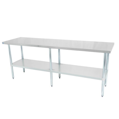 Thorinox DSST-2496-GS 24" x 96" stainless steel worktable with galvanized steel undershelf and legs - Image 6