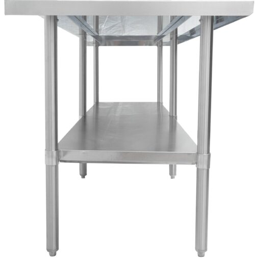 Thorinox DSST-2460-SS 24" x 60" stainless steel worktable with stainless steel undershelf and legs - Image 3