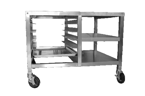Thorinox TOS-3935-SS 34" x 39" x 35" stainless steel oven stand with integrated pan rack - Image 1