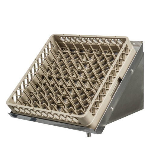 Thorinox TWDR-2221-R 22" x 21" stainless steel wall dishrack with right drain - Image 1